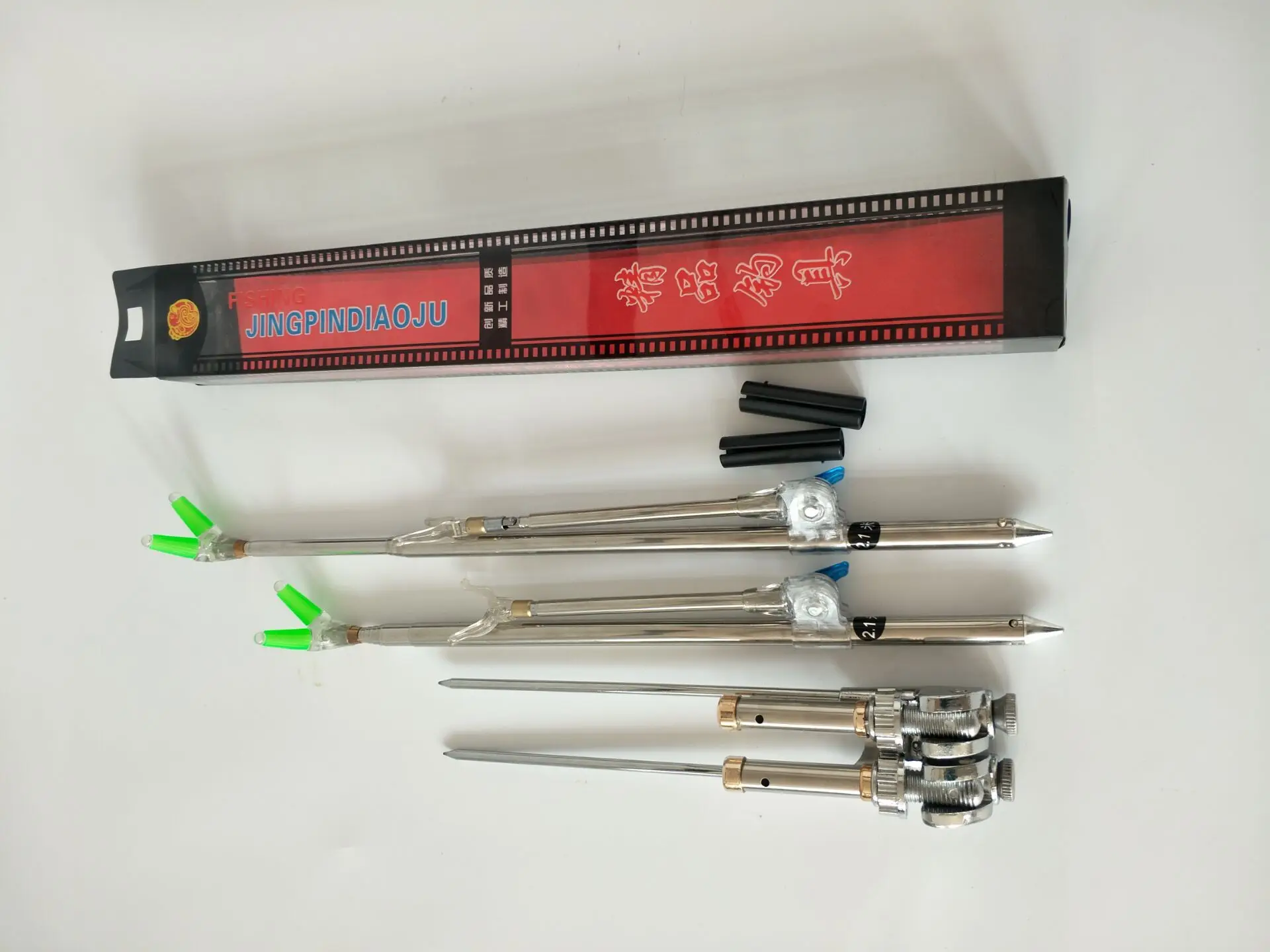 

Fishing Rod Holder Fine-tuning Stainless Steel Double-Gun And Counter Bar Bench Fishing Gear Angling Supplies