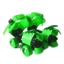 Одна пара взрослых детей дети роликовые коньки на парных колесах обувь 4 колеса роликов Крытый Quad параллельные регулируемые Patines