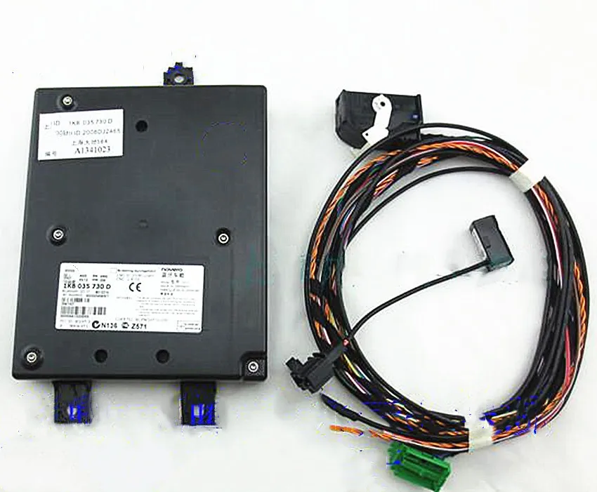 9W2 Bluetooth модуль и нормальный жгут с микрофоном 1K8 035 730 D для VW Golf MK6 J etta MK5 Fit RCD510 RNS510 - Название цвета: RNS510 kit