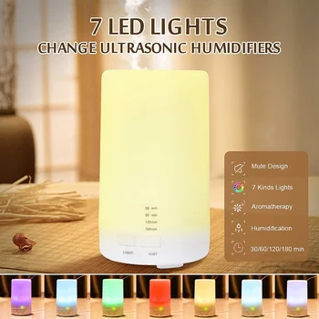 

Mini Air Ultrasonic Humidifier USB Charging 7Color Led Night Light Aromatherapy Essential Oil Aroma Diffuser For Home Car Office