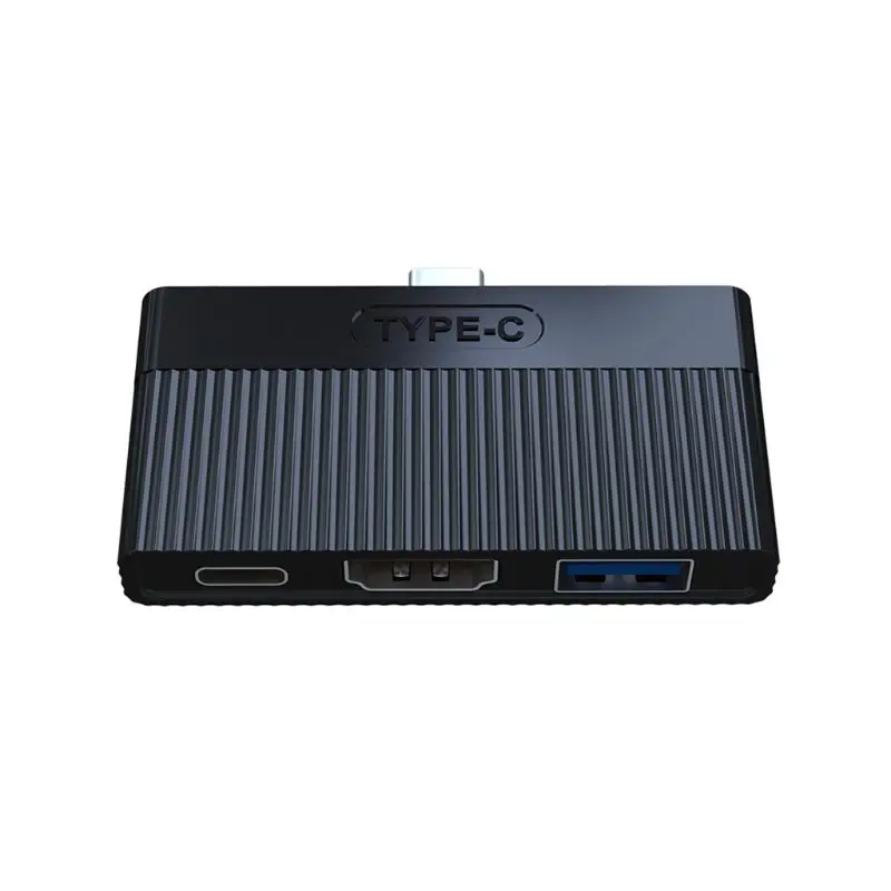 5Ggb высокая скорость эффективность Тип C к HDMI PD USB 3,0 4K HD адаптер конвертер для Ноутбуки, мобильные телефоны - Цвет: Черный