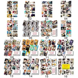 10 pcs/set Anime Haikyuu!! Figures Card Stickers IC Card Paster Kids Toy Smooth Card Sticker for Bus Card Bank Card Card Decorat