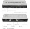 DP KVM Dual-port Displayport KVM Switch 8K@60Hz USB Displayport KVM DP Switcher 4KX2K/60Hz Displayport 2 in 1 out KVM USB ► Photo 3/6