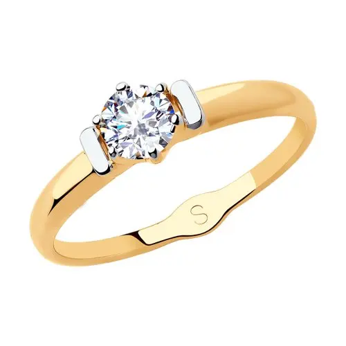 Кольцо SOKOLOV из золота со Swarovski Zirconia