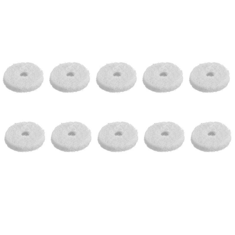 10pcs/set Black/White Felt Shoulder Strap Buttons Washers For Electric Guitar Bass Shoulder Strap Buttons Guitar Accessories