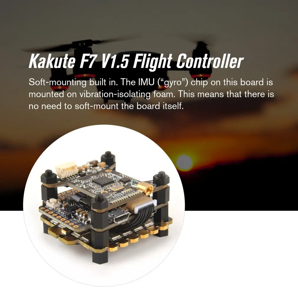 Контроллер полета Holybro Kakute F7 V1.5+ передатчик Atlatl HV V2 5,8G+ Tekko32 F3 4в1 65A ESC Combo для радиоуправляемого дрона