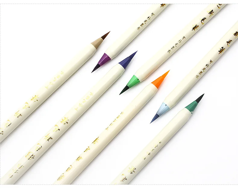 Япония платинового цвета мягкая ручка каллиграфия ручка для рисования мультфильм мягкое перо экологически удобная щетка