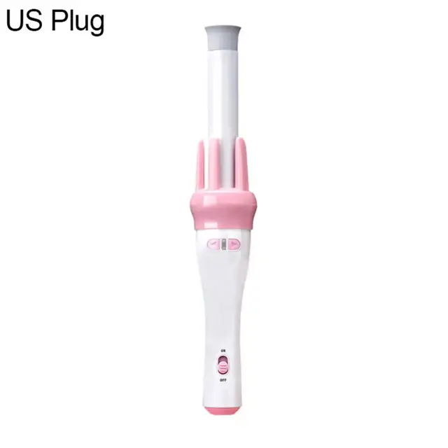 80% Hot Sale Automatic Rotary Ceramic Curl Iron Wand Heat Resistant Hair Curler Styling Tool US Plug