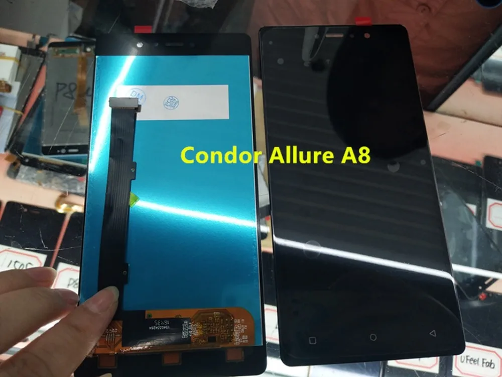 AAA quality For Condor Allure A8 LCD Display With Touch Screen Digitizer Assembly Replacement Parts For Condor A8 LCD Screen
