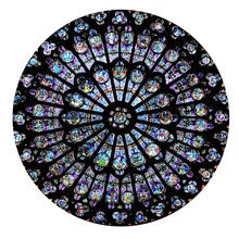 Нотр-Дам богемное круглое пляжное полотенце солнцезащитный чехол настраиваемый