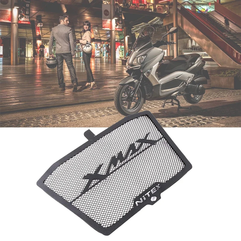 Radiator Guard Grille Protector Grill for Yamaha Xmax 300 250 2017 2018 Scooter Accessories Water Tank Protection Cover - Цена: 