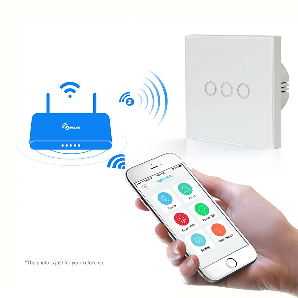 Настенный светильник Z wave Plus переключатель для автоматизации дома сенсорный