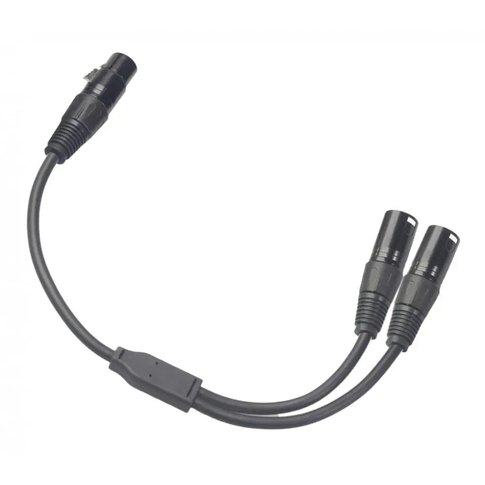 XLR 3 контактный 1 с разъемом папа на 2 портный Dual голени Гнездовой разъем Jack plitter