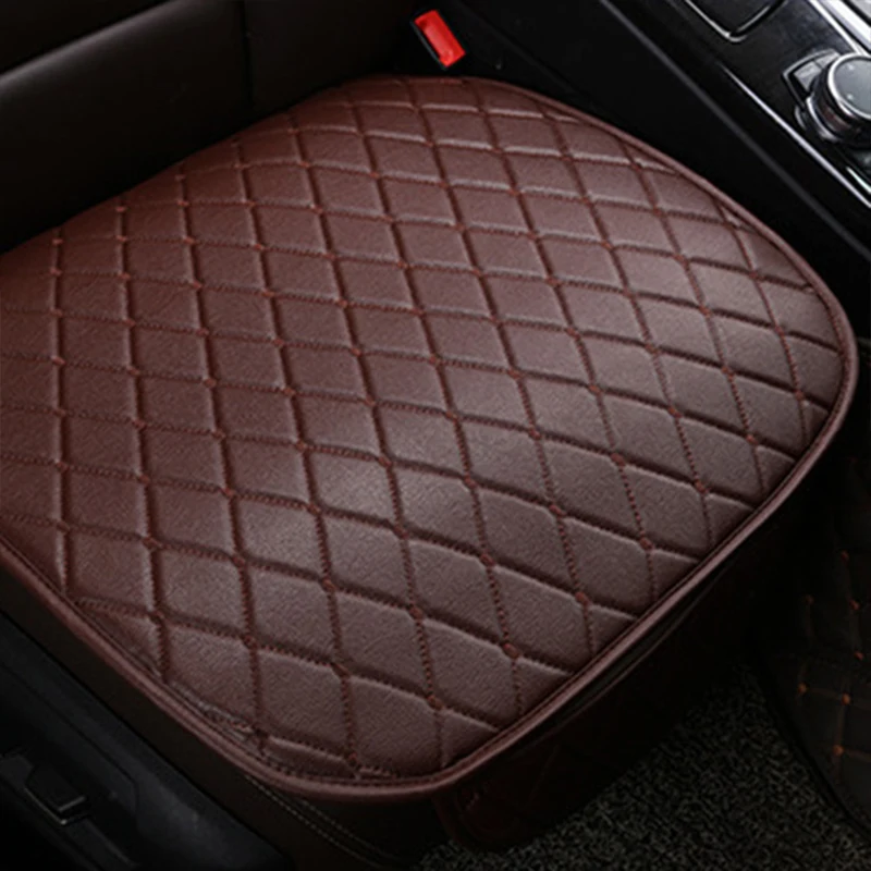 Чехол для подушки сиденья из искусственной кожи для Volkswagen VW Passat B6 B5 B7 B8 Golf 4 5 7 6 Polo Opel Astra J H Insignia Corsa - Название цвета: A-Brown