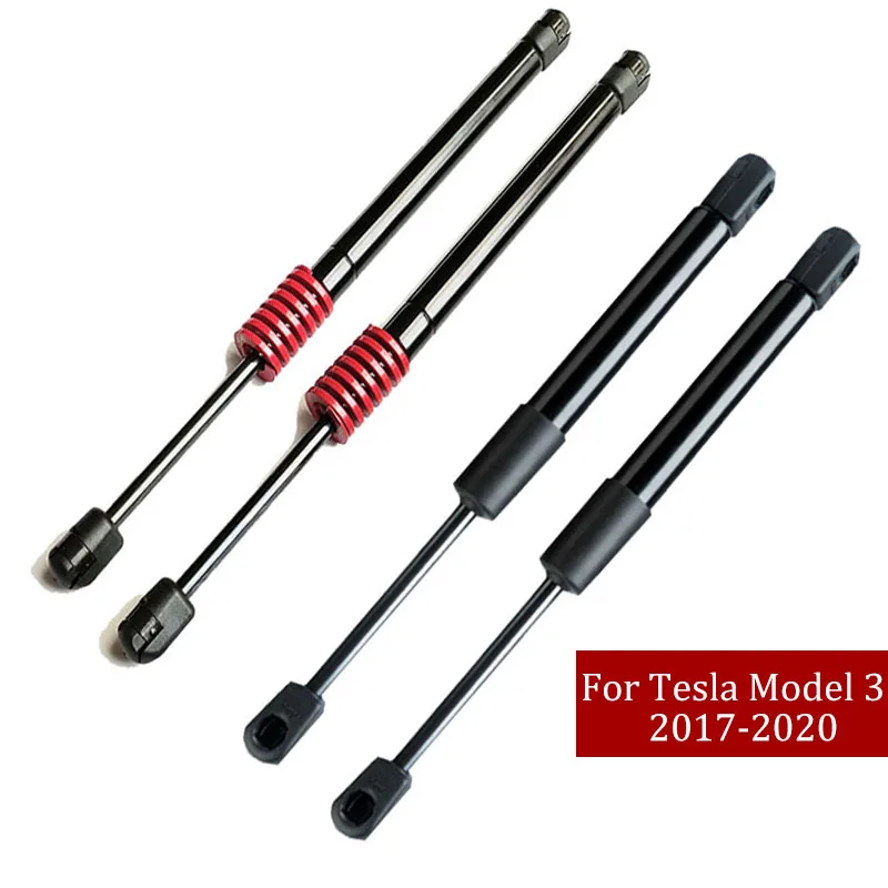 Geetha 자동차 앞/뒤 트렁크 테일 게이트 뒷문 스트럿츠 Tesla Model 3 지원 2017 2018 2019 2020 부츠 가스 스프링 충격 리프트