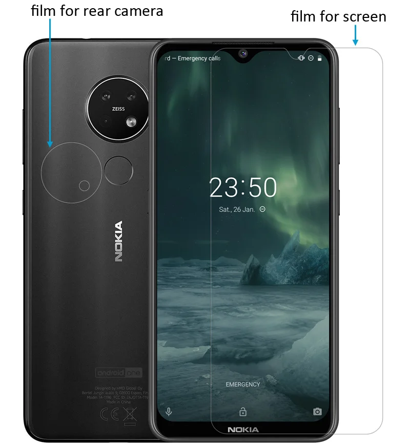 Nillkin HD Прозрачный матовый экран Защитная пленка для Nokia 7,2 6,2