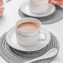 HobbyLane 2 набора керамических чашек и блюдцев, кофейная кружка, набор чайных чашек в скандинавском стиле, элегантная чайная посуда, набор керамических чашек, пенная коробка