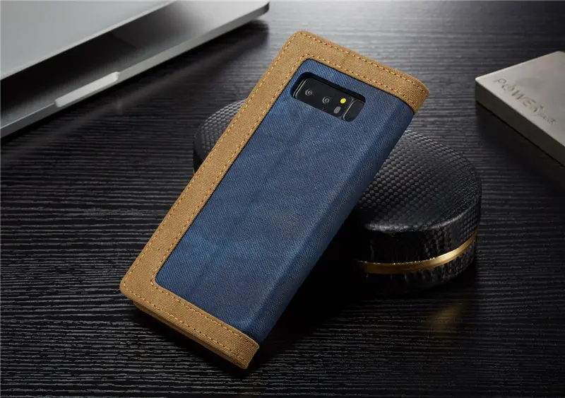 Ковбойские сапоги из толстой ткани бумажник чехол для samsung Galaxy Note 8 чехол держатель для карт чехол для телефона чехол на заднюю панель для samsung Note 8 откидная крышка Fundas