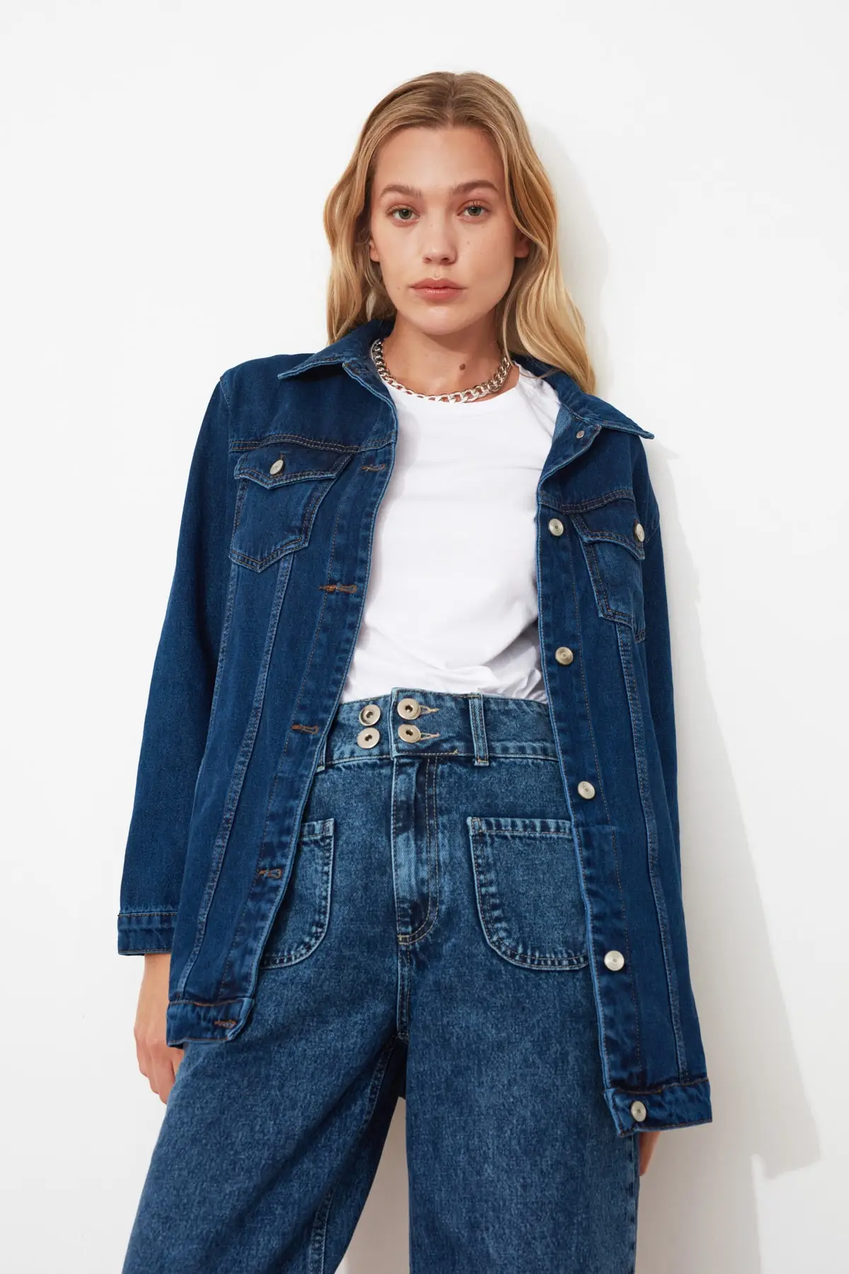 Trendyol Oversize Denim Jacket 