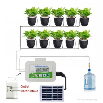 

Automatic Watering Device Timing solar Watering Device Plant Intelligent Water Pump Garden Drip Irrigation System Watering Kits