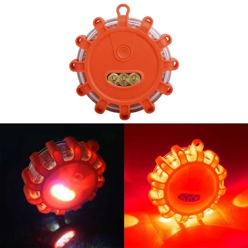 

Multifunctional Waterproof And Drop Resistant Circular Warning Light 3 LED Road Flares Flashing Warning Emergency Disc Lamp