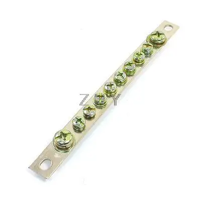 

Bronze Tone 10 Position Terminals Block Connector 2x15 Type 168 x 16 x 15mm