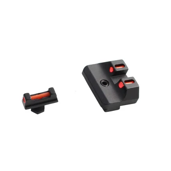 

Fiber Optic Front and Rear Handgun Sights for Glock standard models Pistols Give fiber accessories