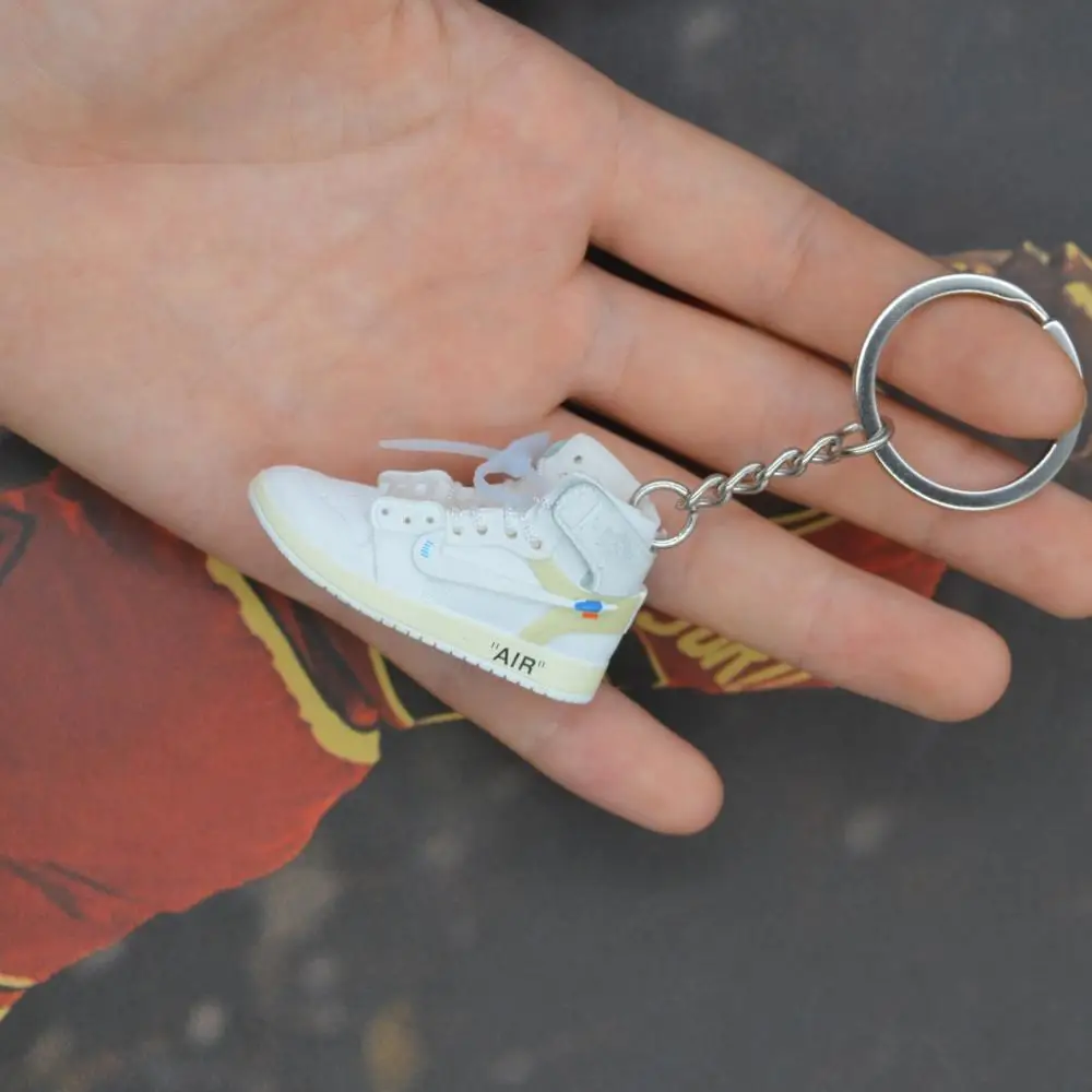 Дропшиппинг aj1 back to the future брелок в виде кроссовка AJ1 3D мини-кроссовки спортивная обувь, кроссовки, брелки для ключей - Цвет: ow 4