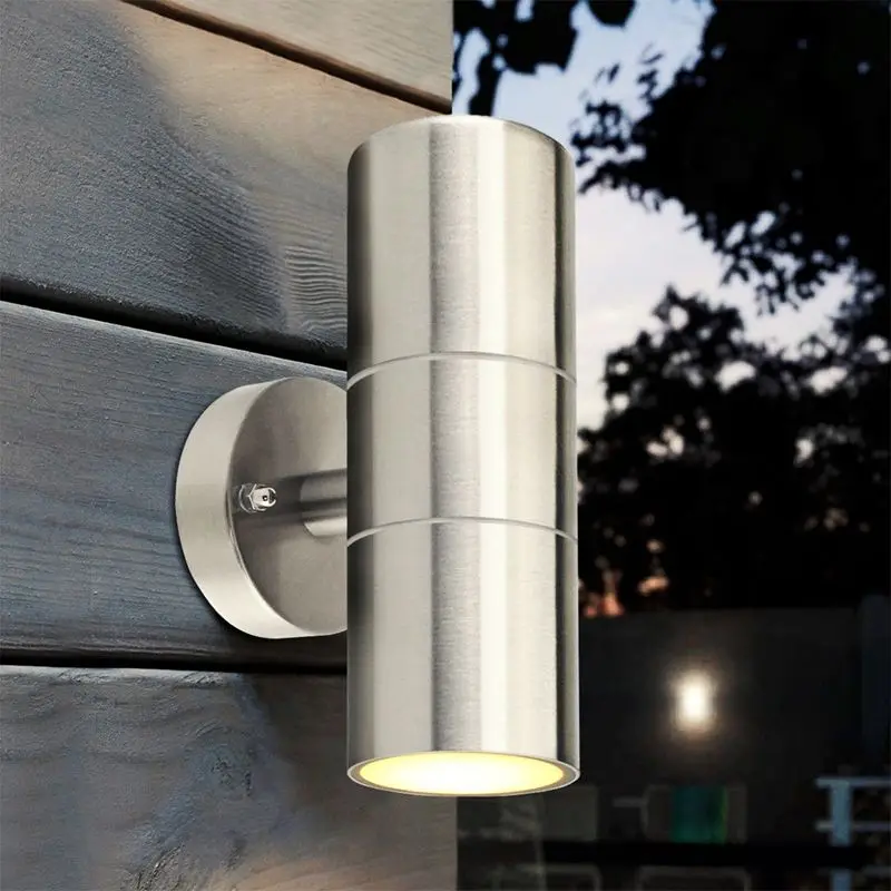 

Promotion! Stainless Steel Up Down Wall Light GU10 IP65 Double Outdoor Wall Light