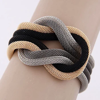 

ELIfashion Fashion Reticcular Bracelet Multi Colors Mixed Europe and America Popular metal temperament Bracelets For Women