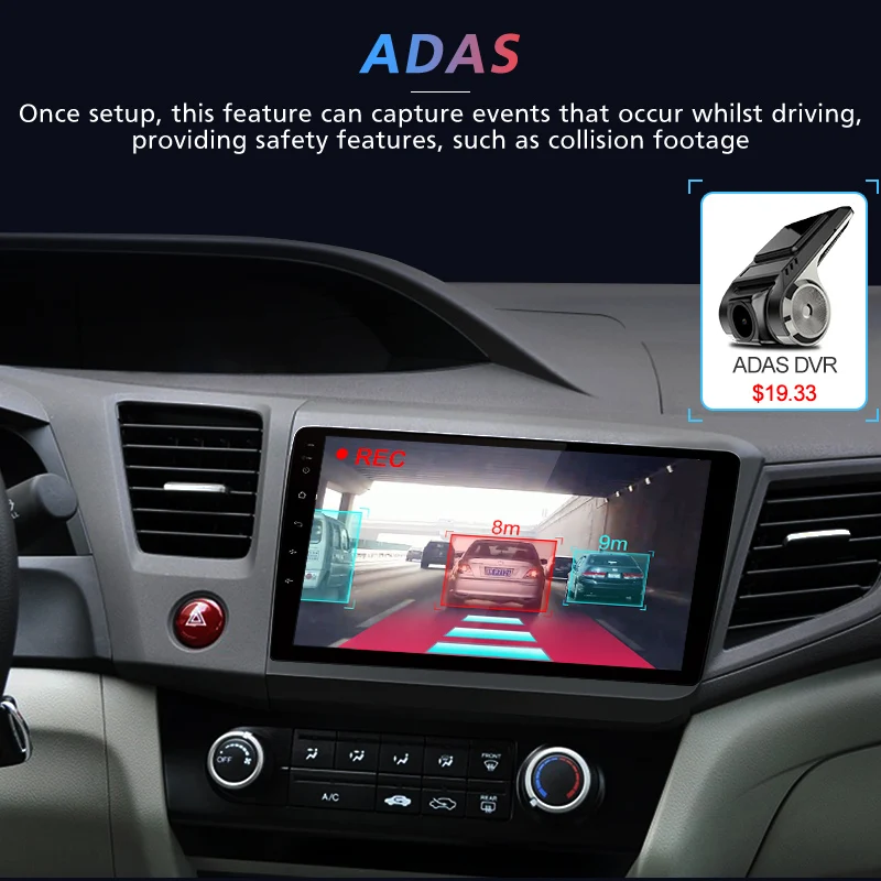Perfect AWESAFE for Honda Civic 2012 2013 2014 2015 Car Radio Multimedia video player GPS No 2din 2 din Android 8.1 2G+32G 4