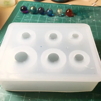 

Transparent Silicone Mold Resin Decorative Craft DIY Different sizes ball shape Type epoxy resin molds for jewelry