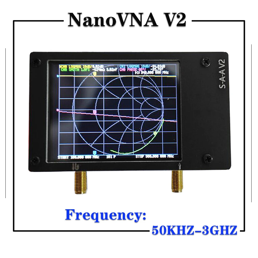 NanoVNA V2 50kHz-3GHz Vector Network Analyzer Antenna Analyzer VNA HF VHF UHF a 