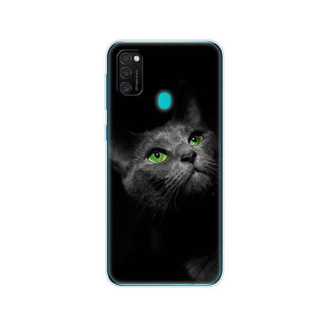 Samsung M21 Case 6.4" Soft Silicon Tpu Cover For Samsung Galaxy M21 M 21 SM-M215FZGUSER m215 Phone Back Shell Bumper Funda