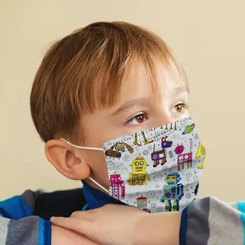 

100Pcs Kids Disposable Face Mask Mouth Cover mascarillas Protective Face Mouth Masks Mouth-muffle masque Cloth mondmaske