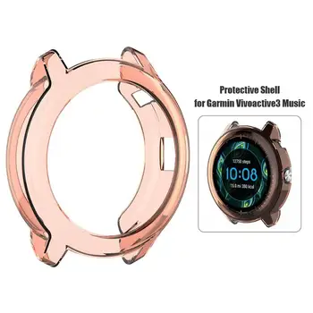 

TPU Transparent Protective Case Cover Frame for Garmin Vivoactive 3 Music