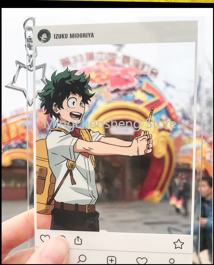 Брелок Аниме My Hero Academia Bakugou Katsuki Todoroki Shoto Midoriya Izuku кольцо для ключей на рюкзак