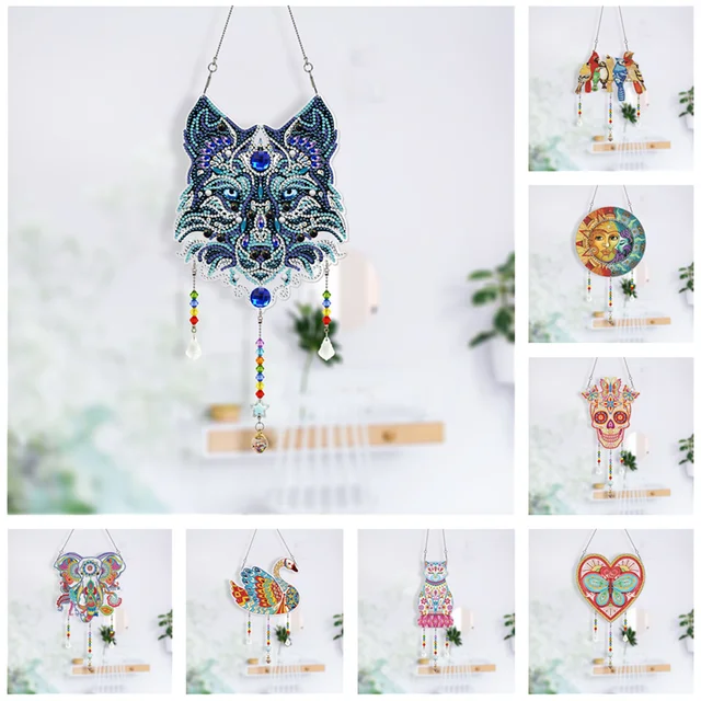 Birds 5D Diamond Painting Wind Chimes Pendant Special Shaped Drill DIY  Craft Ornaments Crystal Rhinestone Diamond Art kit - AliExpress