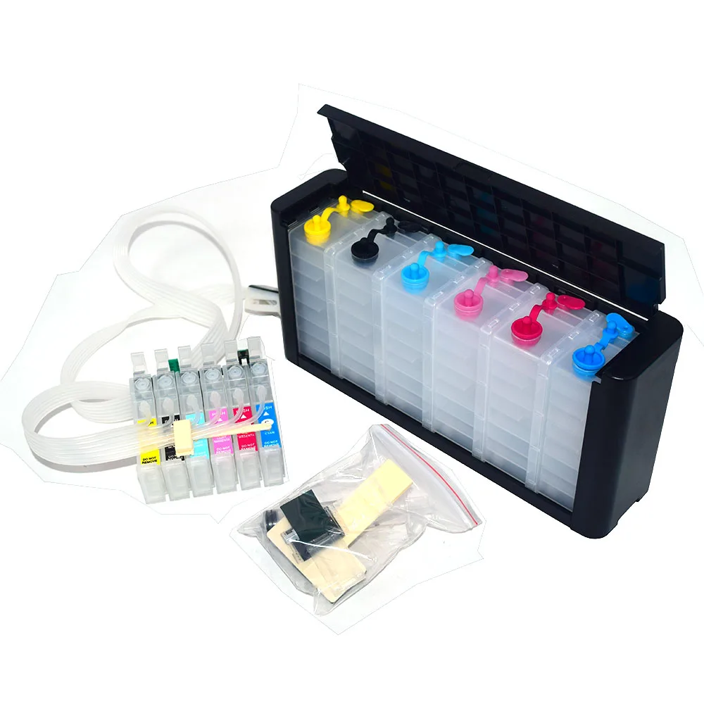 6Colors T0981-T0986 Ciss System with ARC For Epson Artisan 600 700 800 710 810 725 835 837 730 Printer