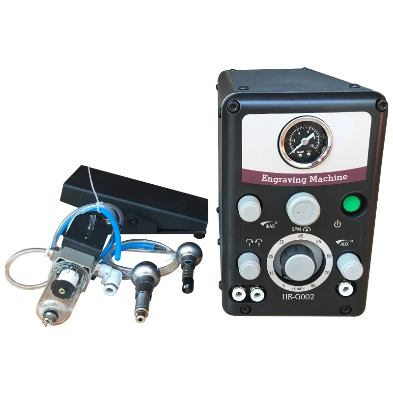 

Graver Max G8 Jewelry Pneumatic Impact Engraving Machine Engraving System with 2 Handpieces