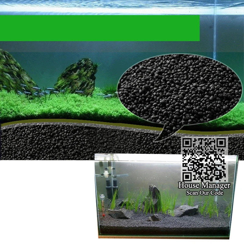 0.1kg Aquatic Float Grass clay, Aquarium Soil for waterweeds water plants aquatic plant aquatic weed float grass Aqua-plant
