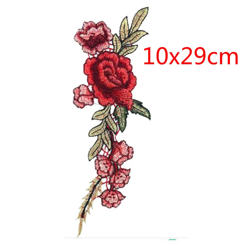 New-Floral-Roses-Butterfly-Flowers-Embroidery-Iron-On-Patches-Applique-Sew-Badge-Craft-Embroidered-DIY-For(4)