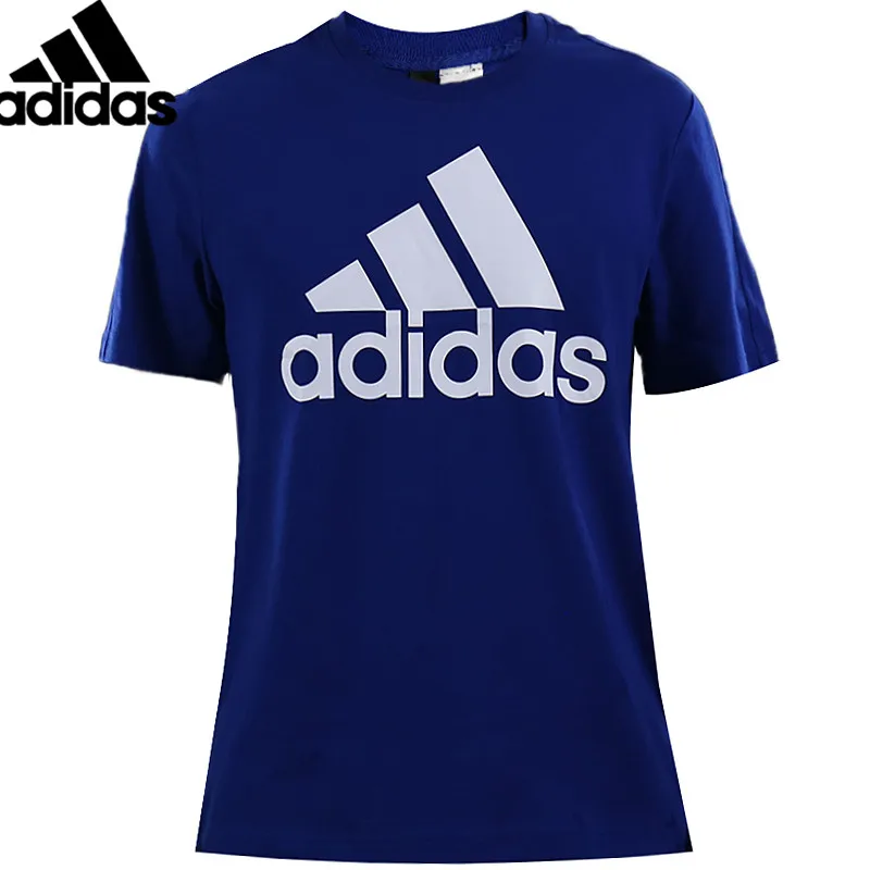 

Original Adidas New Arrival ESS LINEAR TEE Short Sleeve Tops Breathable Round Collar Running Shirt