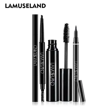 

LAMUSELAND Set 3Pcs Pensil Alis + Maskara + Eyeliner Anti Air Tahan Lama