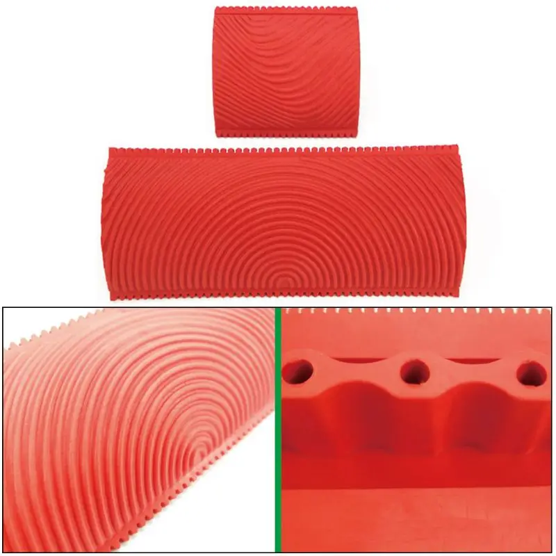 

Imitation Wood Graining Pattern Wall Texture Art DIY Brush Painting Tool Rubber Wood Grain Painting Tool Home Decoration
