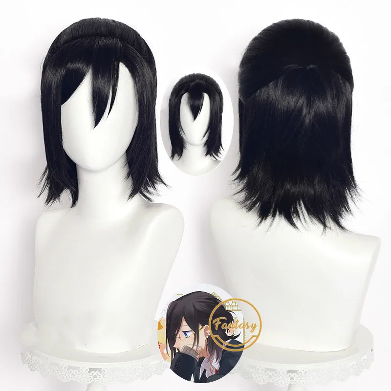 Miyamura Izumi Black Short Wig Cosplay Costume Heat Resistant