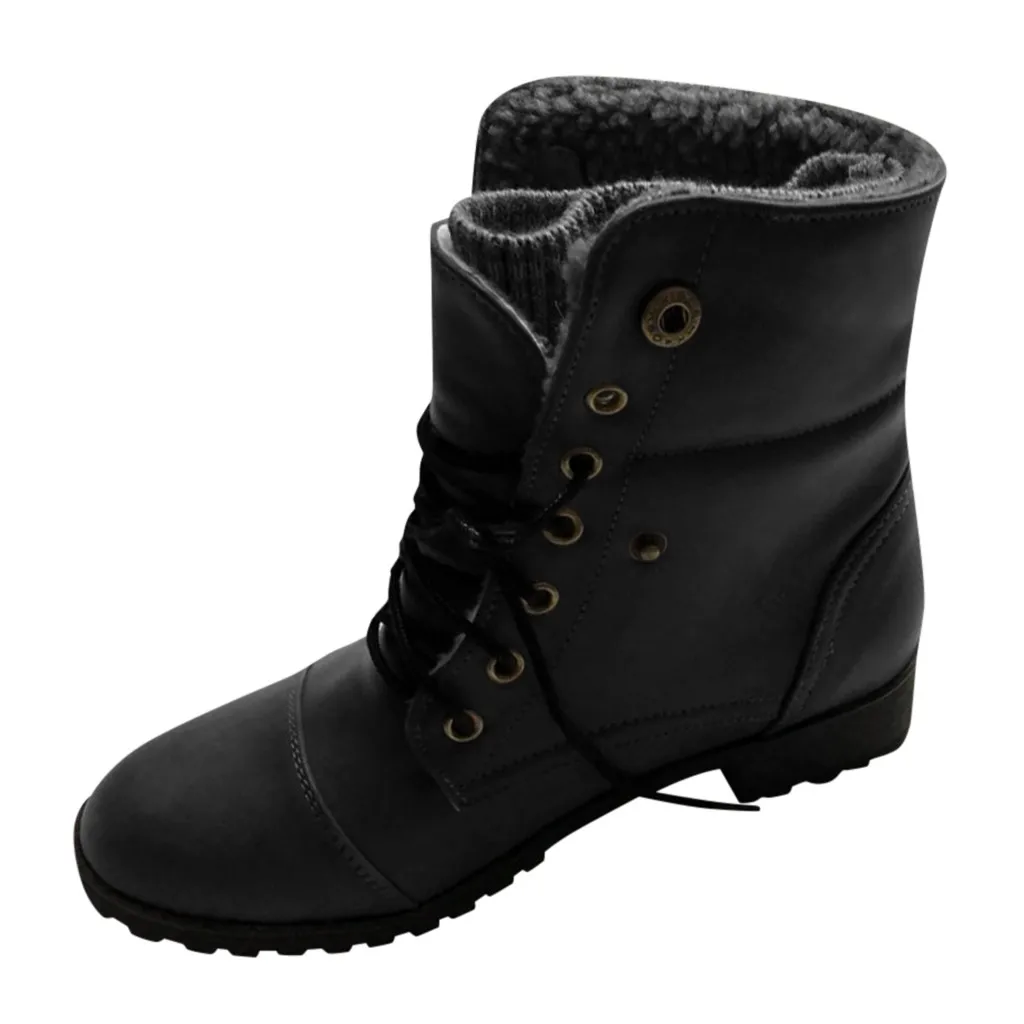 womens combat style ankle boots
