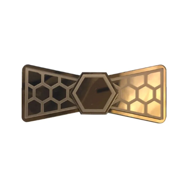 Men Gift 6 Colors Fashion Bow Tie Shining Necktie 3D Laser Hexagon Embossing Men Gift Wedding Groom Ties Red Black Blue Necktie