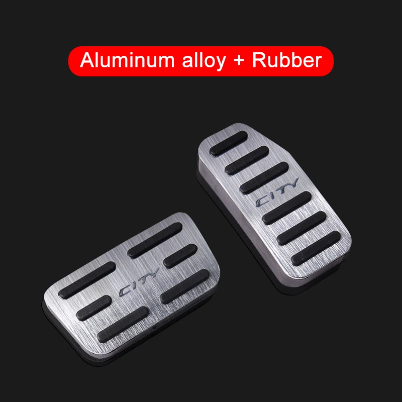 Car Accelerator GAS Pedal Brake Pedals Non-Drilling Cover Case Pads Trim For Honda City 2015 Accessories