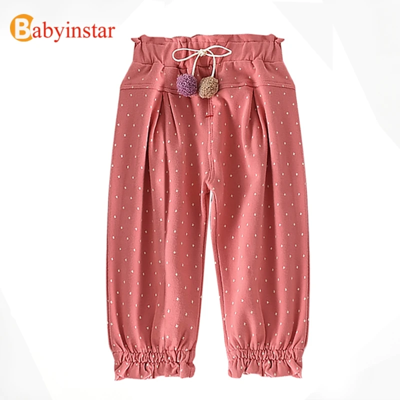 Babyinstar Baby Girls Pants Kids Girls Trousers Children Star Print Pencil Pants Toddler Pants Baby Girls Clothing Kids Pants